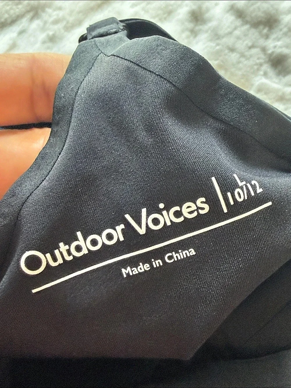 Outdoor Voices Exercise Dress Black Girls Large NWT (10/12) L.